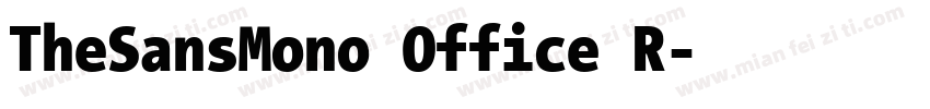 TheSansMono Office R字体转换